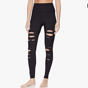 Alo Leggings - High Waisted Ripped Warrior Leggings